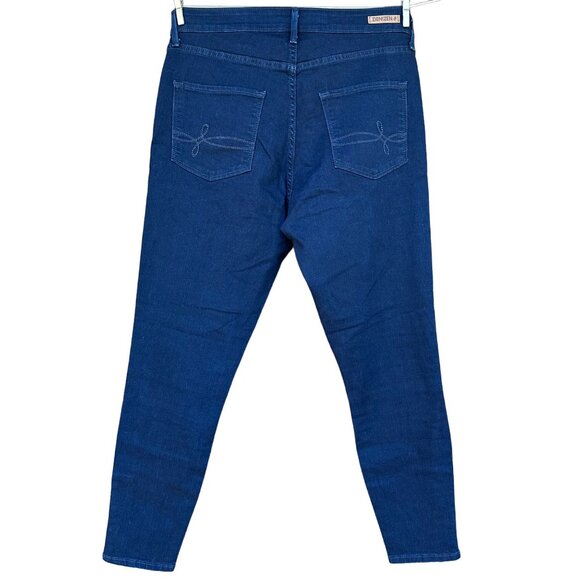 Levi's Denizen High Rise Zip Ankle Skinny Dark Blue Women's Jeans Size 12 - Picture 7 of 12